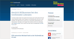 Desktop Screenshot of fdp-greifswald.de